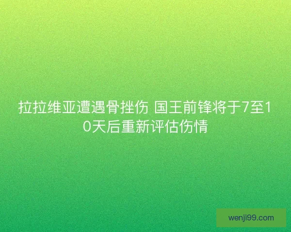 拉拉维亚遭遇骨挫伤 国王前锋将于7至10天后重新评估伤情